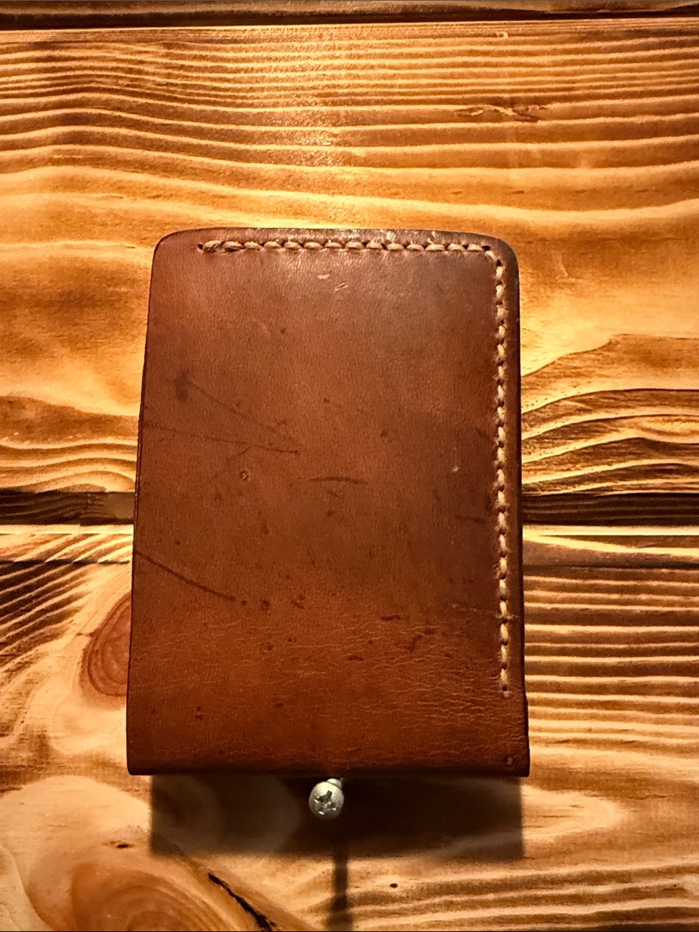 Premium Brown Whitetail deer Leather Bifold Wallet - Classic Men’s Accessory - Picture 3 of 5